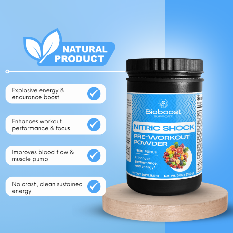 Nitric Shock Pre-Workout Powder (Fruit Punch)