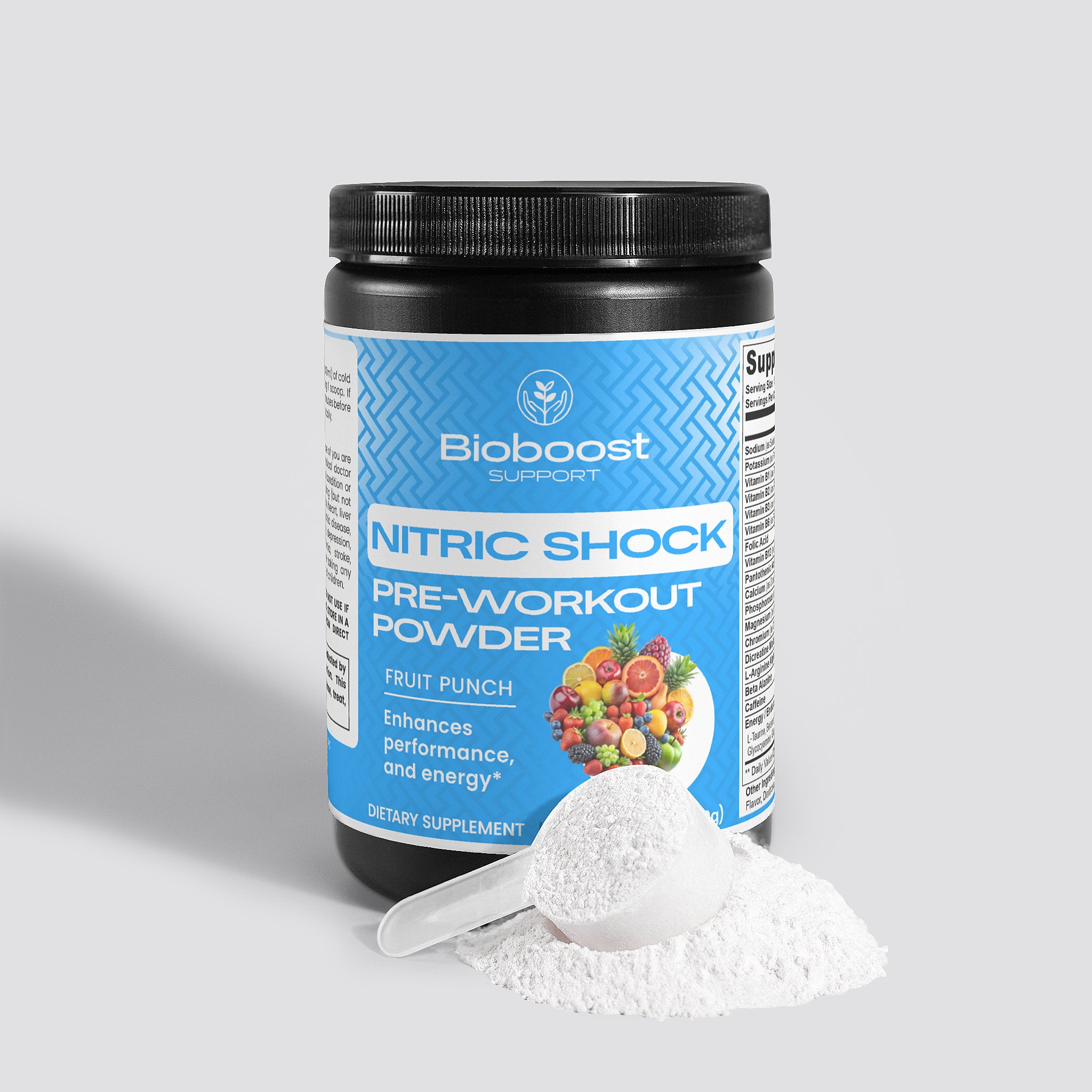 Nitric Shock Pre-Workout Powder (Fruit Punch)